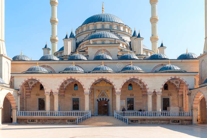 Mesquita de akhmad kadyrov em grozny chechnya