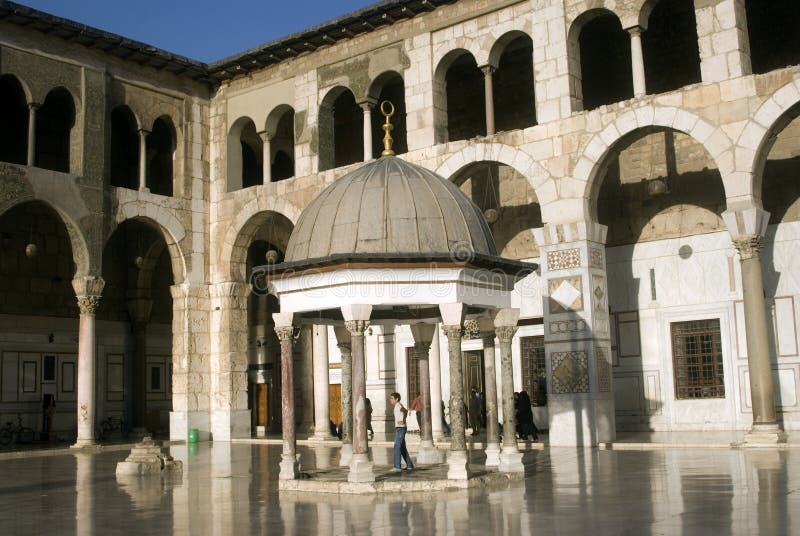 Mesquita de Umayyad, Damasco, Syria fotos de stock royalty free Mesquita de Umayyad, Damasco, Syria fotos de stock royalty free