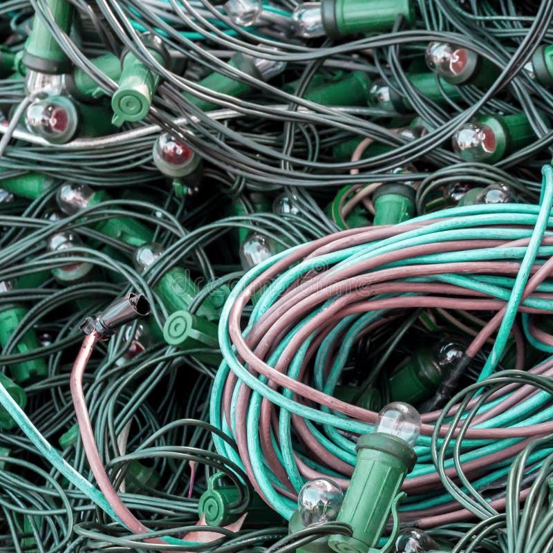 Broken Christmas lights stock image. Image of celebration 120459543