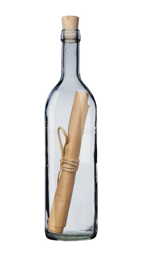 Message in a bottle.