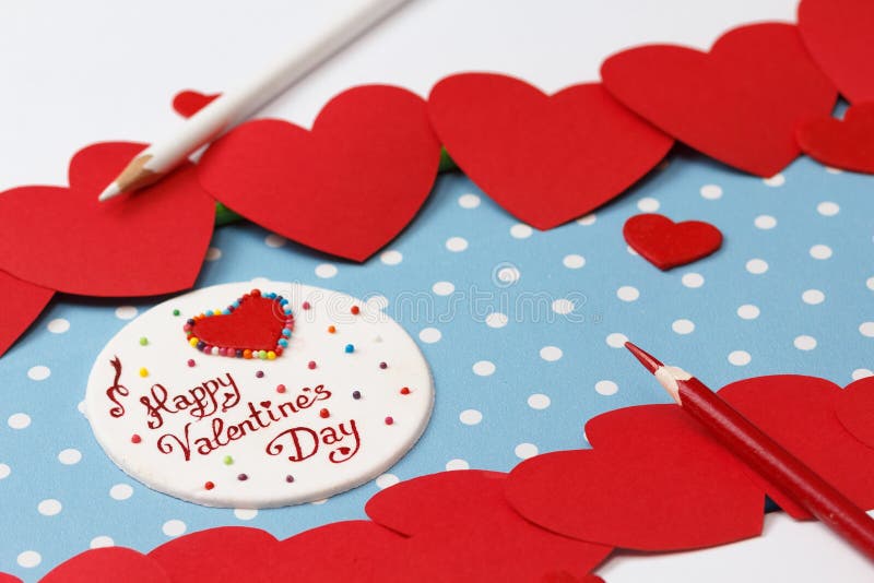 Message d'amour de Saint-Valentin photos stock Message d'amour de Saint-Valentin photos stock