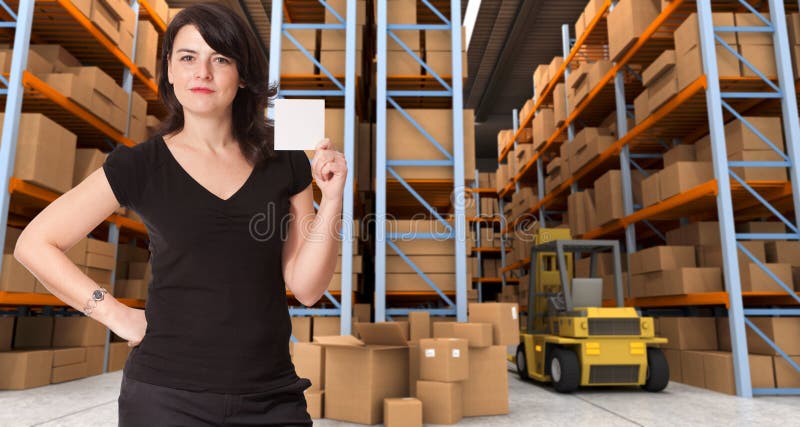 Message at distribution warehouse e royalty free stock photo