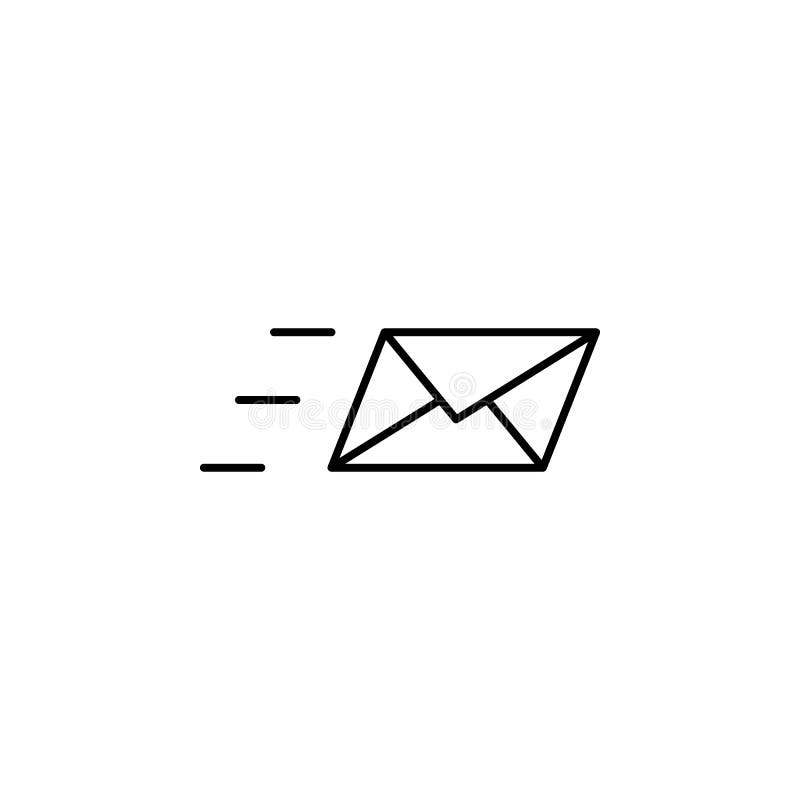 Message Envelope Send Outline Icon. Signs And Symbols Can Be Used For ...