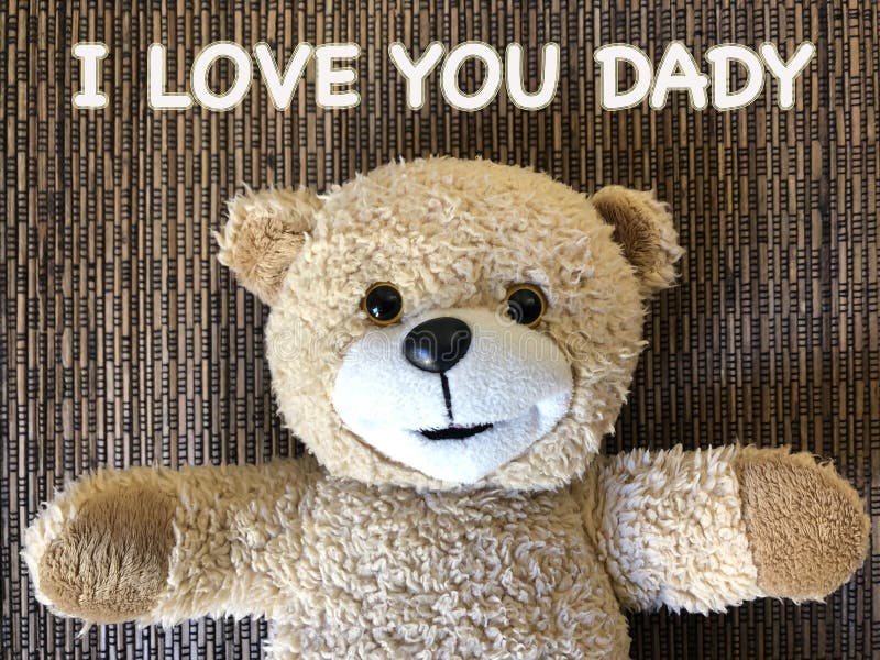 The Message That I Love You Mom By Cute Teddy Bear Stock Photo - Image Of  Emoted, Background: 107724278