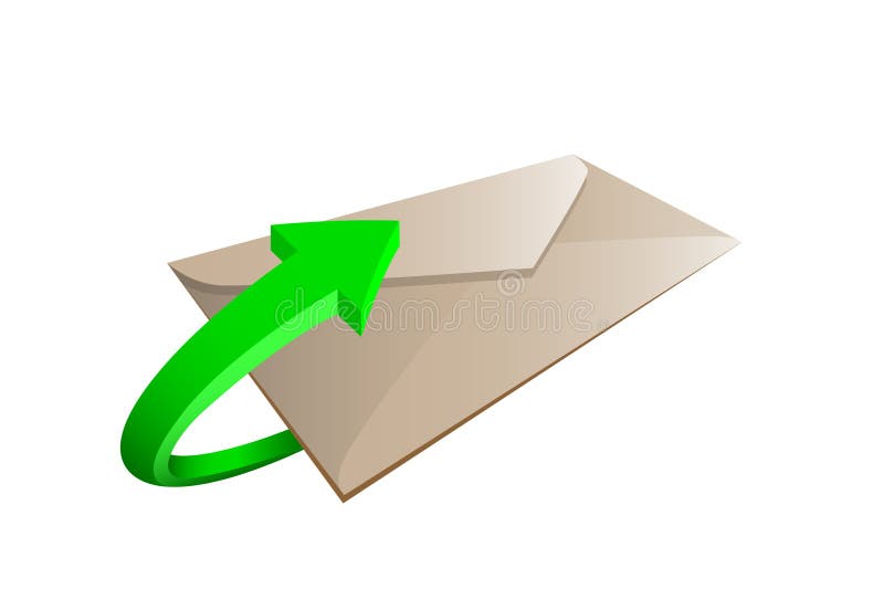 The Message icon royalty free illustration