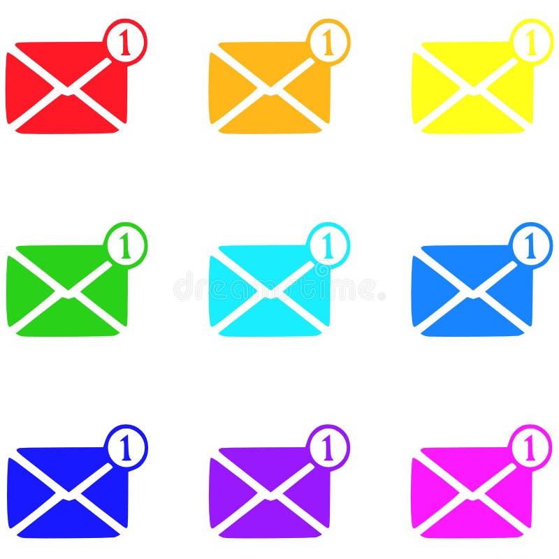 Message icon,sign,best 3D illustration stock illustration