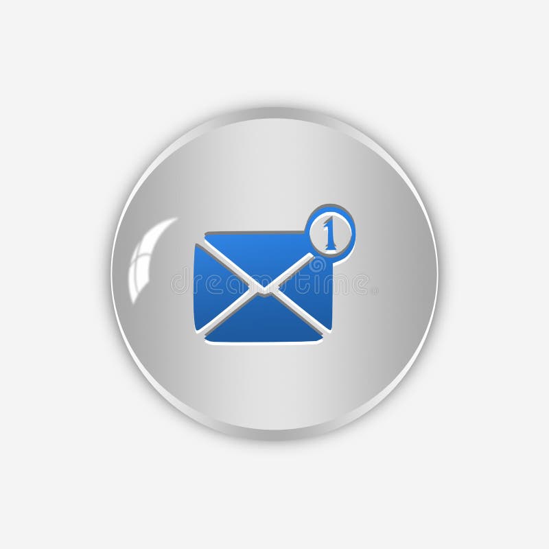 Message icon,sing,3D illustration vector illustration