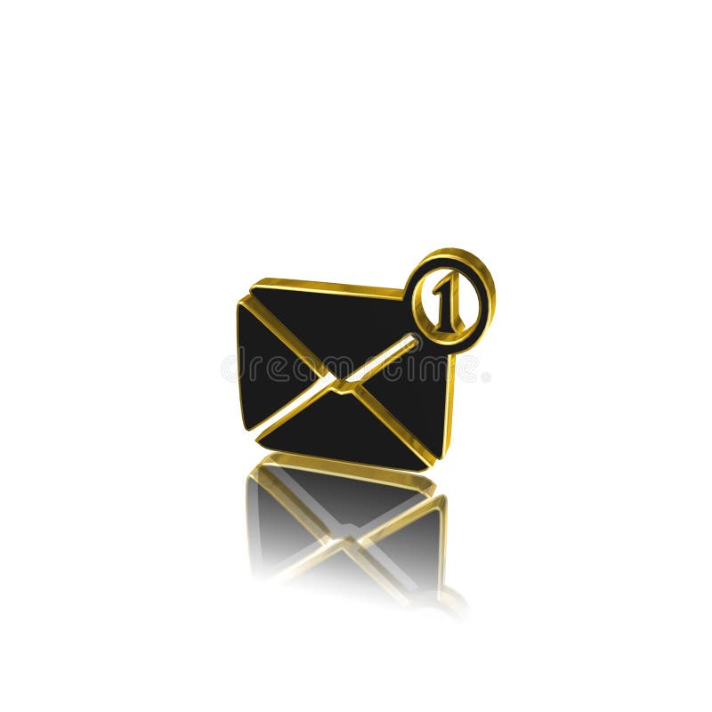 Message icon,sing,illustration royalty free illustration