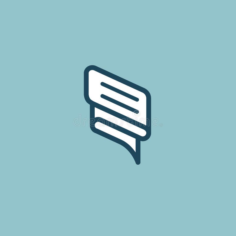Logo Concept Of Chat Media Soft Dialogue Script Popup Spam