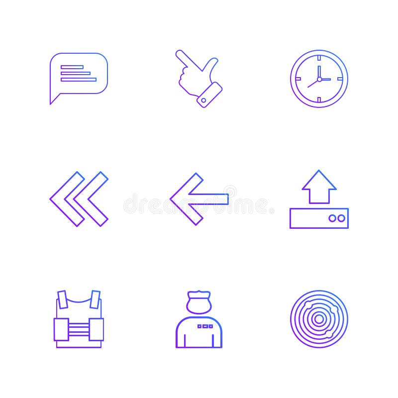 message , like, compass, left , rewind, upload, bag , doctor , vector illustration message , like, compass, left , rewind, upload, bag , doctor , vector illustration