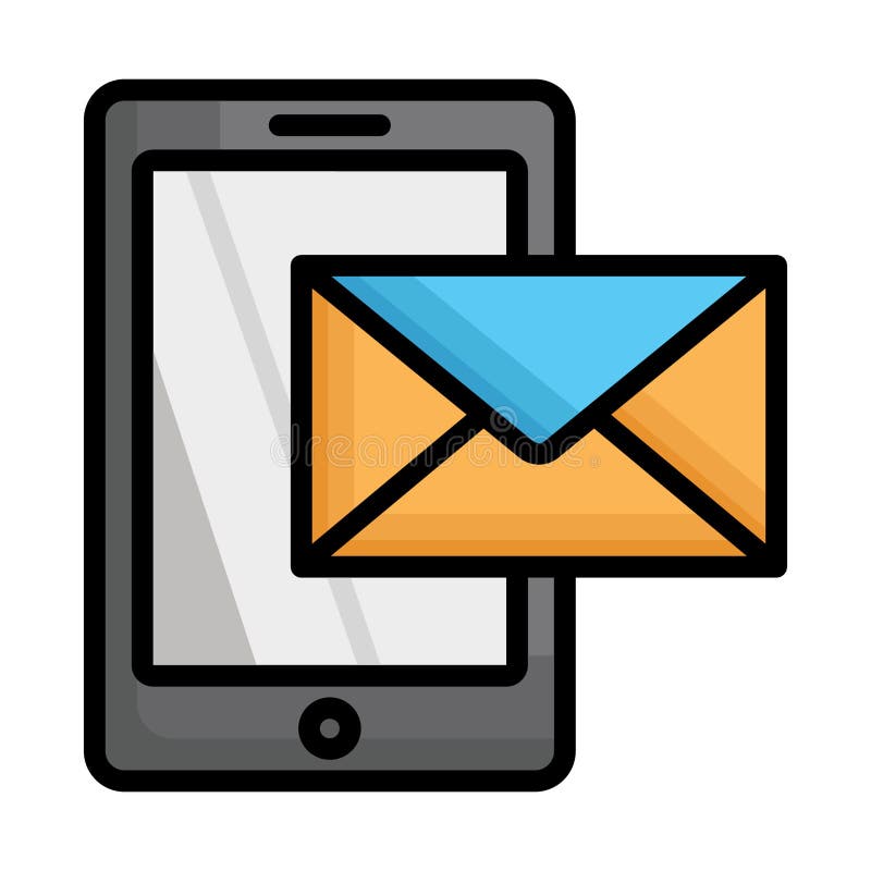 Message, mobile chat Vector icon which can easily modify royalty free illustration