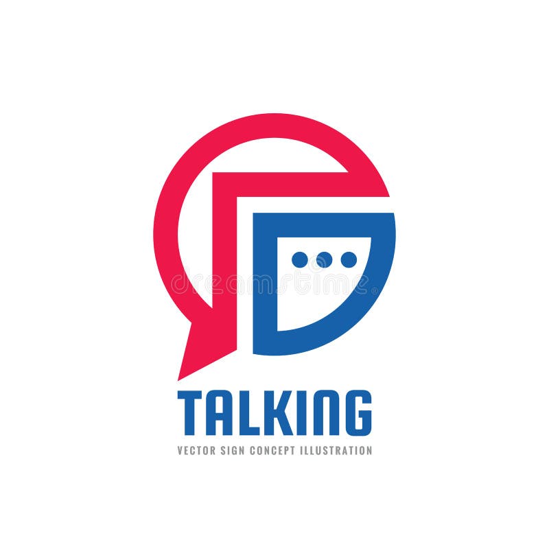 Message - vector logo template concept illustration. Talking chat creative sign. Social media abstract symbol. vector illustration
