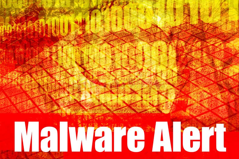 Messaggio del sistema di allarme di Malware royalty illustrazione gratis Messaggio del sistema di allarme di Malware royalty illustrazione gratis