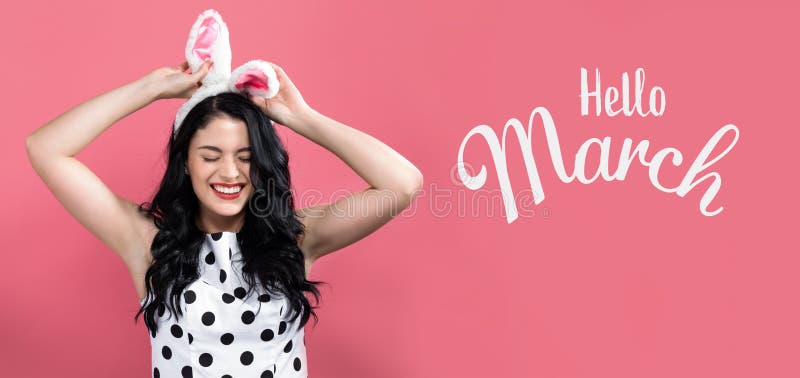 Messaggio di auguri a una donna con tema pasquale immagini stock