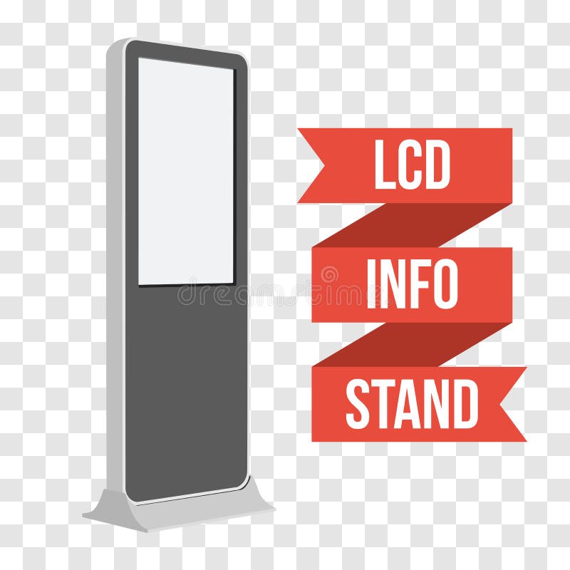 Messenstand LCD-Fernsehinformationsstand lizenzfreie abbildung Messenstand LCD-Fernsehinformationsstand lizenzfreie abbildung