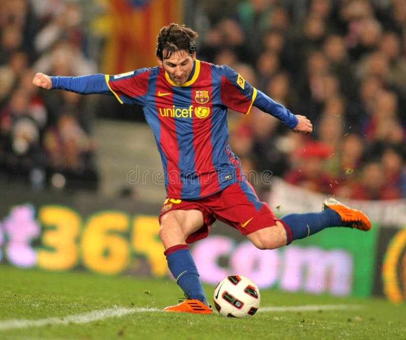 Messi of Barcelona stock image