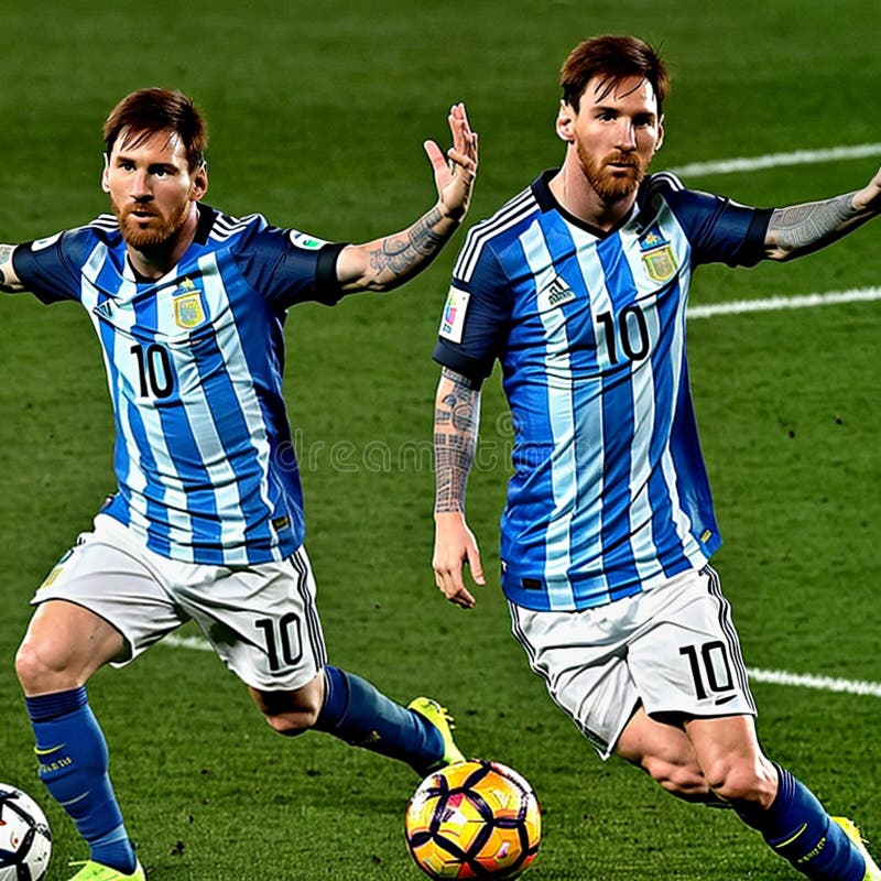 Messi the football superstar royalty free stock images