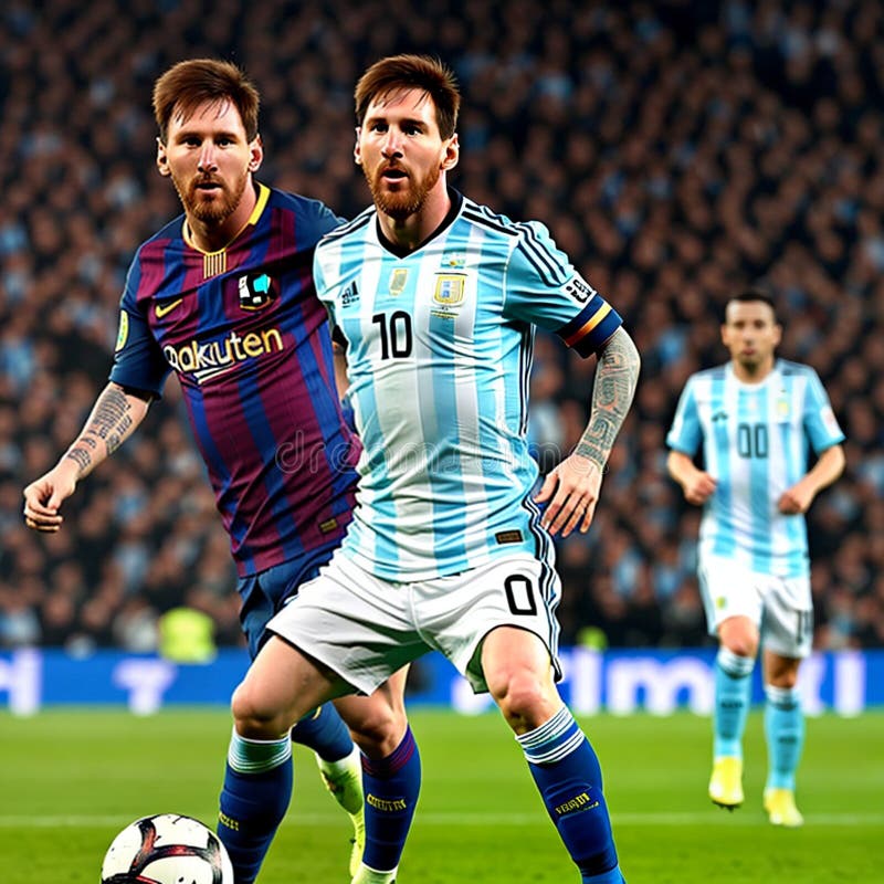 Messi the football superstar royalty free stock image