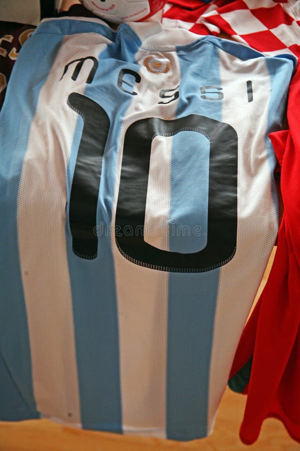 Messi Original Football Jersey Editorial Photography - Image of