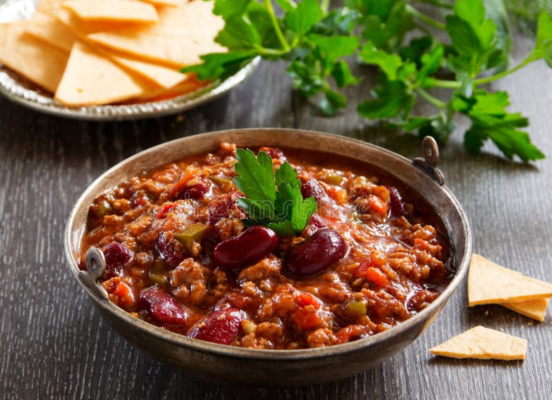 Messicano chili con carne fotografia stock Messicano chili con carne fotografia stock