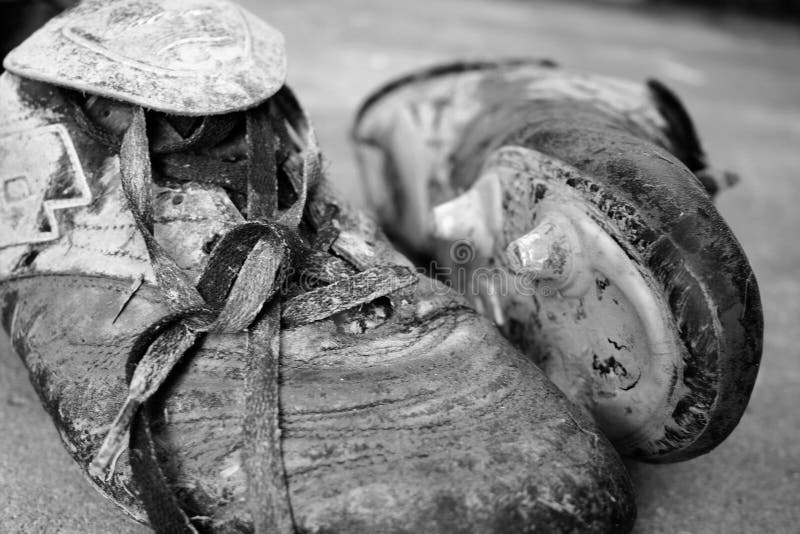 Messy Boots royalty free stock photos