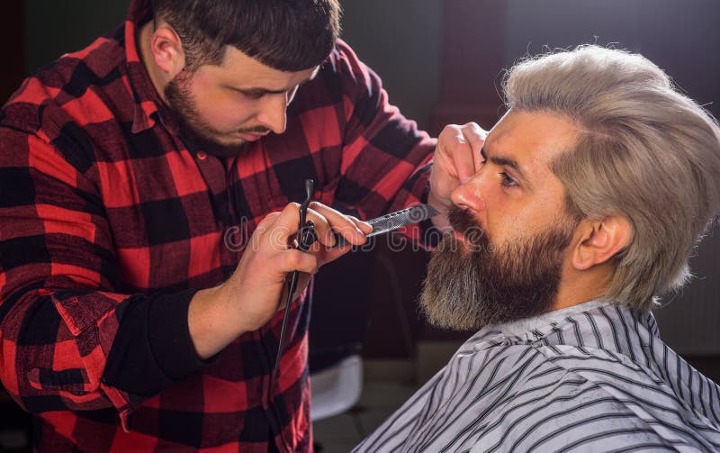 Messy Hair Can Prevent Barber from Cutting Hair Properly. Facial Hair.  Maintaining Shape. Grow Beard and Mustache Stock Image - Image of bearded,  professional: 190755889