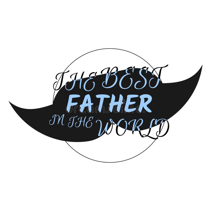 Mest bra faderlogoillustration vektor illustrationer Mest bra faderlogoillustration vektor illustrationer