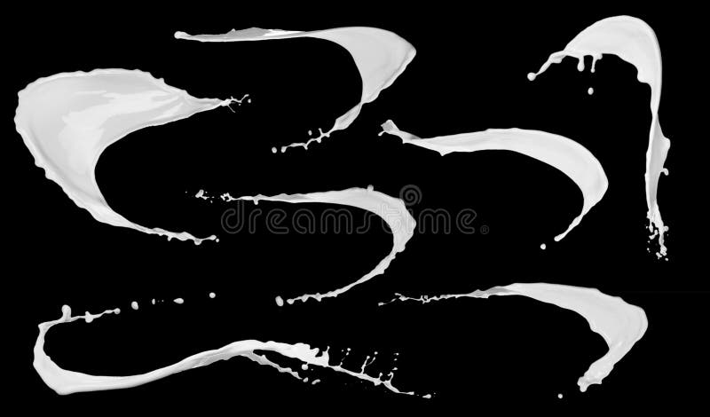 Met abstracte spetsels van melk op de achtergrond stock illustratie
