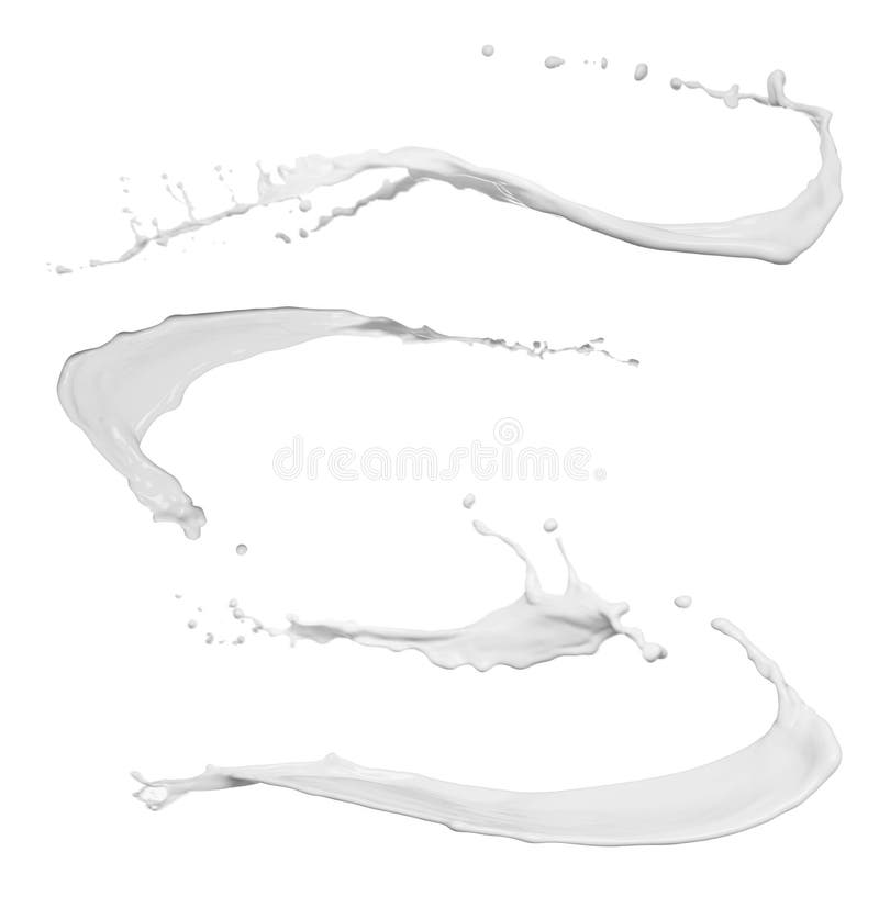 Met abstracte spetsels van melk op de achtergrond stock illustratie