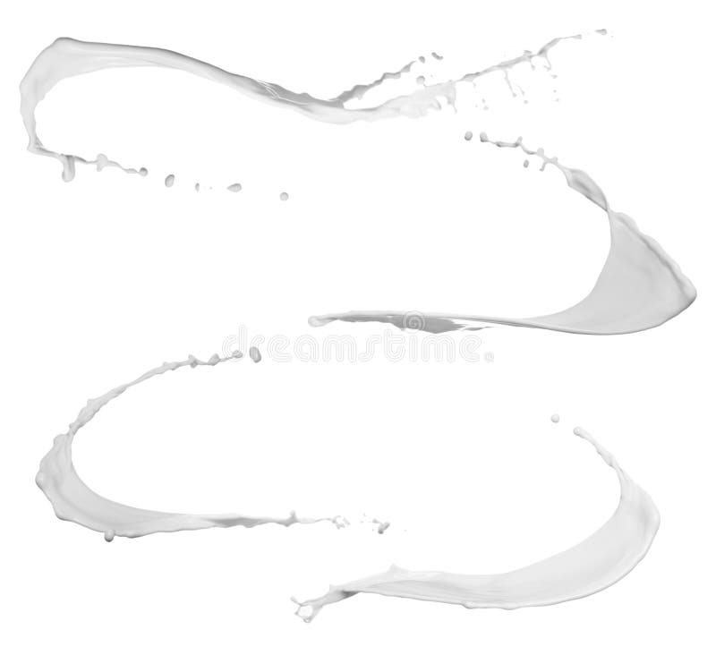 Met abstracte spetsels van melk op de achtergrond stock illustratie