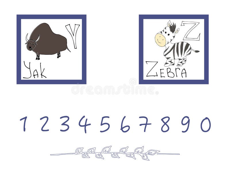 Met de hand getekend alfabet, lettertype, letters Doodle ABC voor kinderen met schattige dierenkarakters Vectorillustratie, geïso vector illustratie Met de hand getekend alfabet, lettertype, letters Doodle ABC voor kinderen met schattige dierenkarakters Vectorillustratie, geïso vector illustratie
