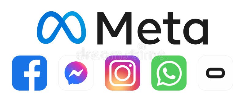 Fraude Para construir rutina Meta Logo. Meta, Facebook Rebrand Concept. Meta Icon in Blue Color. Social  Media. Messenger, Instagram, WhatsUp, Oculus Logos. Editorial Stock Image -  Illustration of digital, iphone: 233509969