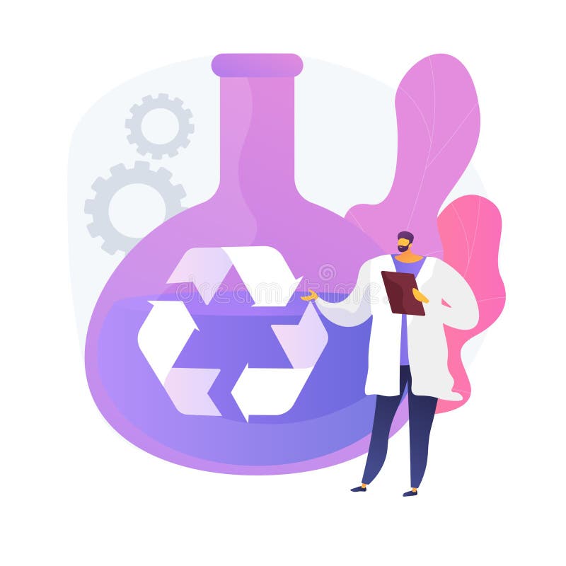 Metafora del concetto di vettore di ricerca farmaceutica illustrazione di stock Metafora del concetto di vettore di ricerca farmaceutica illustrazione di stock
