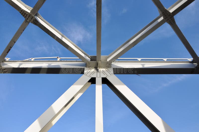 Metal abstracts of bridges royalty free stock image