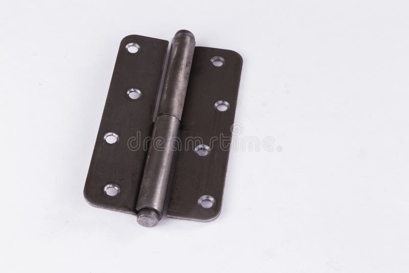 Metal Accessories for Doors on a White Background Stock Photo Image