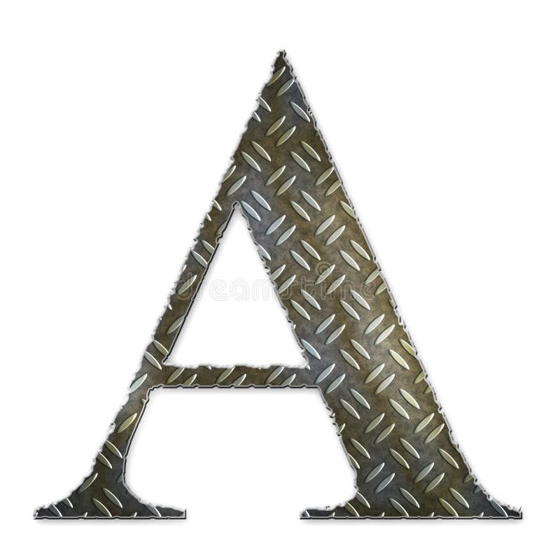 Metal alphabet symbol - A royalty free stock images Metal alphabet symbol - A royalty free stock images
