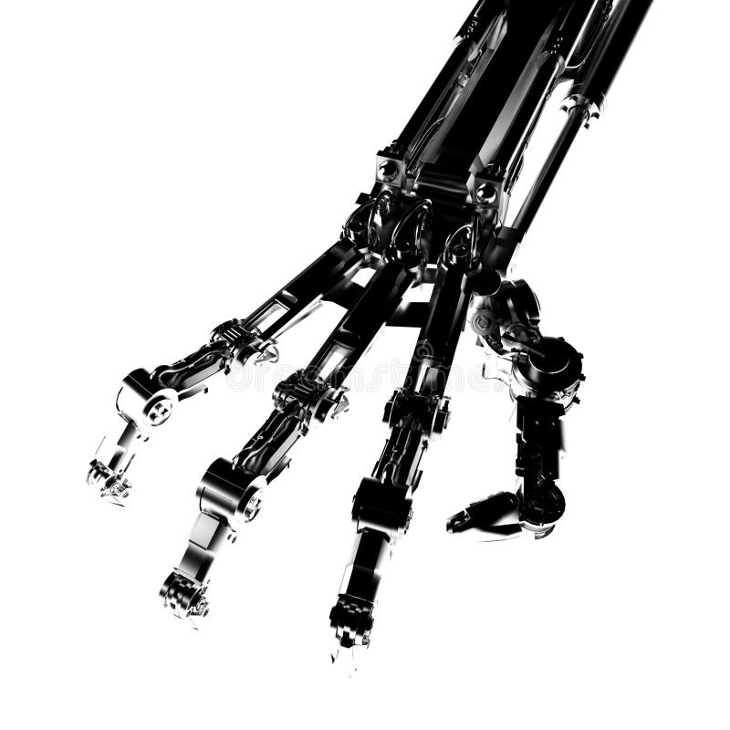 Metal Arm, Chrome vector illustration