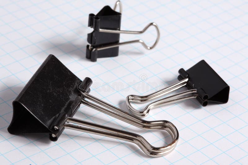 Metal Binder Clips stock image. Image of binder, paper 12930089