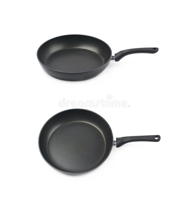 Metal Black Frying Pan Isolated Stock Image Image of kitchenware, saucepan 87120873
