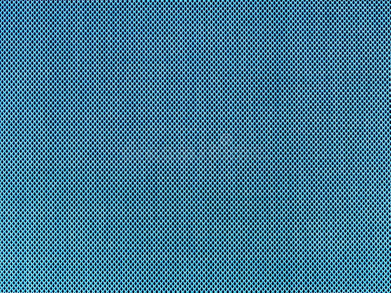 Metal blue circle grid wire screen net texture for background