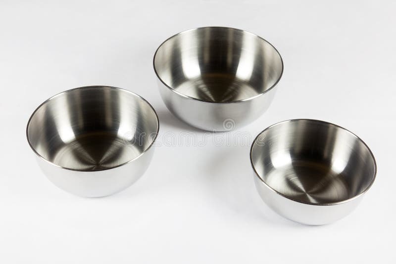 Metal bowl stock image Metal bowl stock image