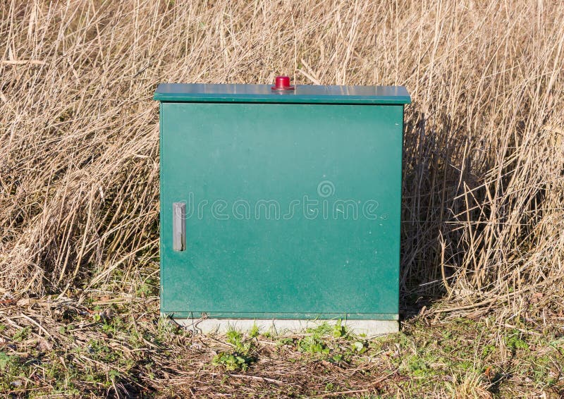 Metal box for powersupply stock image. Image of steel 107726725