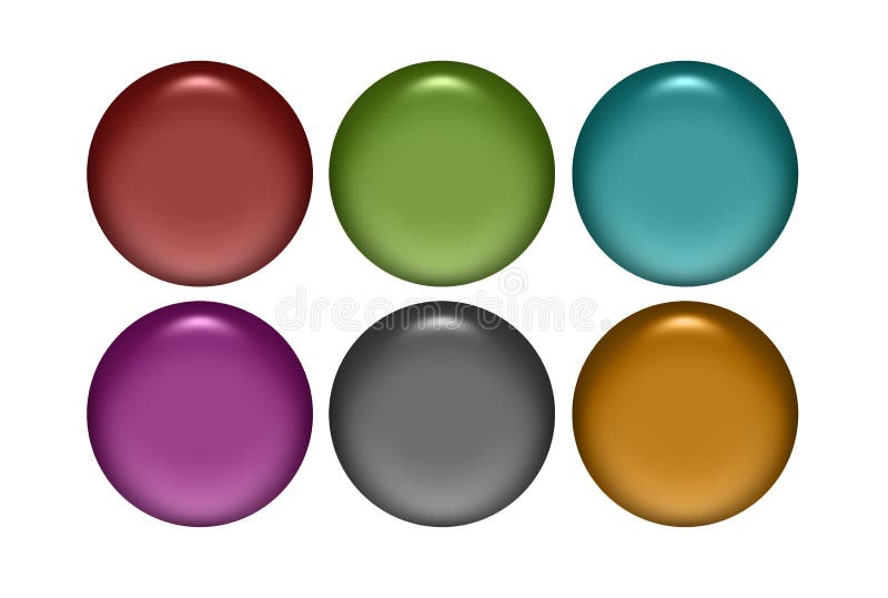 Metal Buttons vector illustration