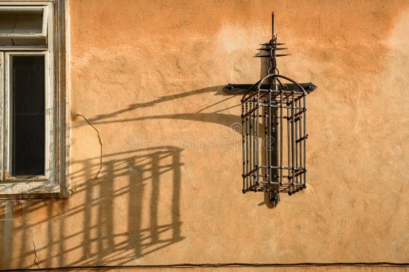 Metal Cage Suspended on the Wall Stock Image Image of punishment, cage 141977489