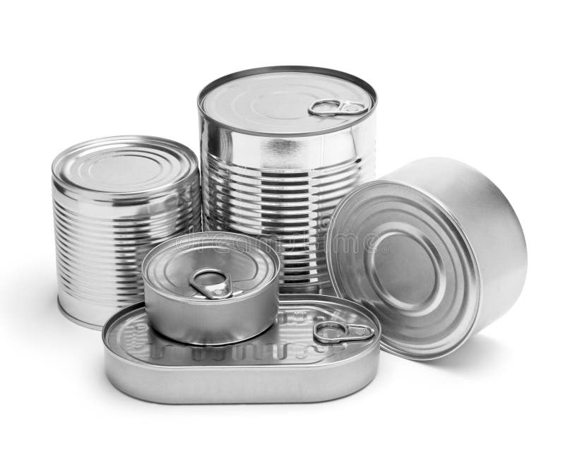Metal cans isolated stock photo. Image of path, metal 102878136