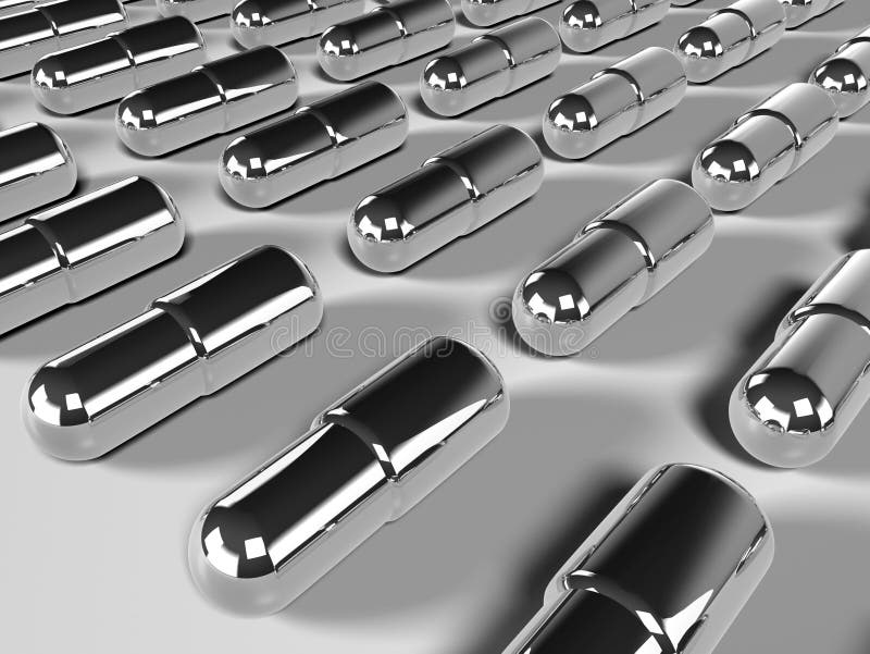 Metal capsule stock illustration. Illustration of close 11479908
