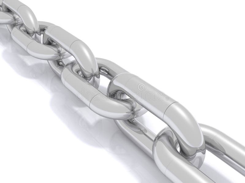 Metal Chain Links Illustration Stock Illustration - Download Image