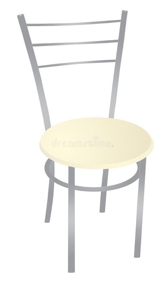 Metal chair stock vector. Illustration of sign, front 111733889