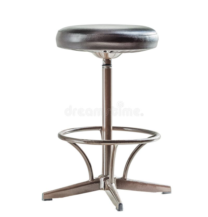 Metal chair on white stock image. Image of design, empty 48205123