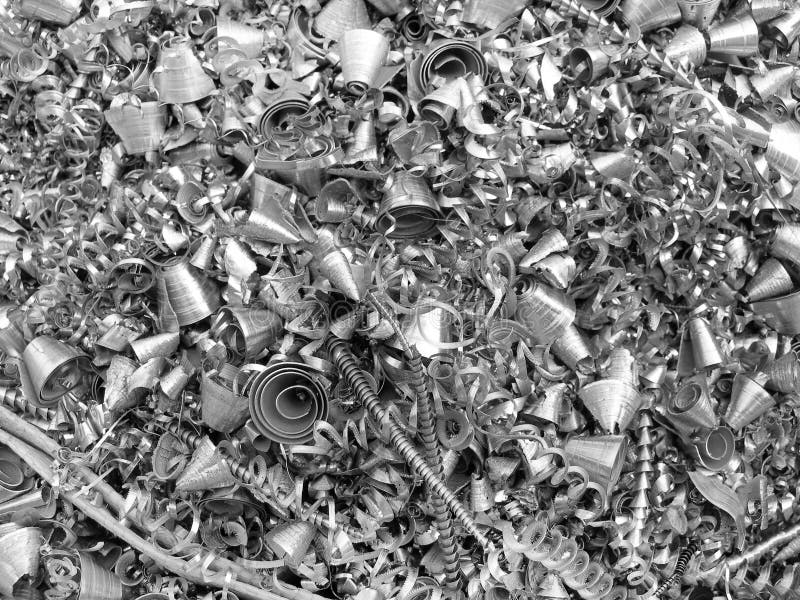 Metal chip / shavings royalty free stock photos
